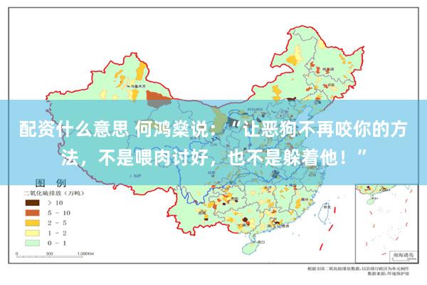 配资什么意思 何鸿燊说：“让恶狗不再咬你的方法，不是喂肉讨好，也不是躲着他！”